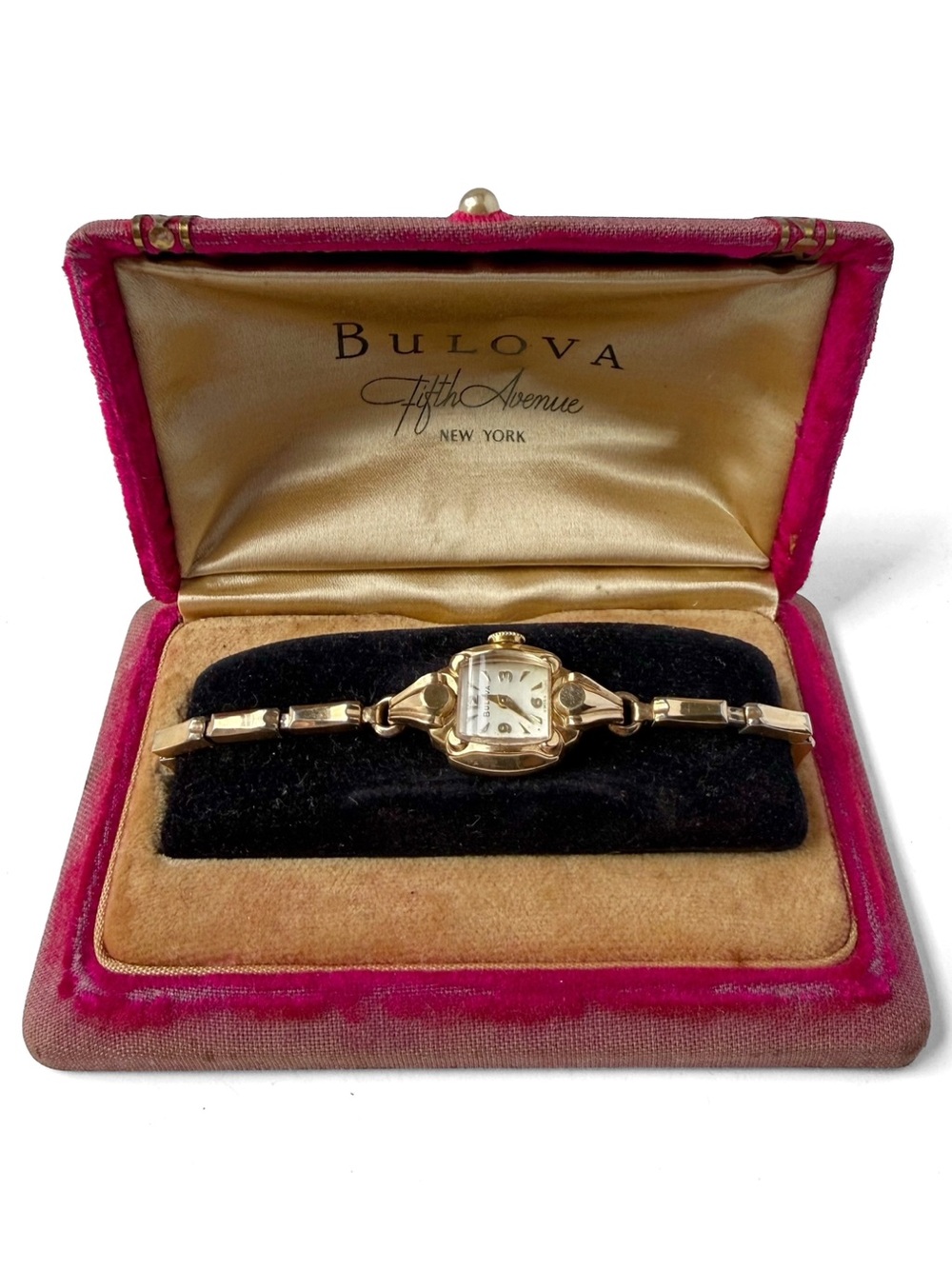 Vintage Bulova L3 Ladies Watch 10k Gold Filled Expandable Band in Box AS IS